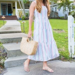 J Crew rainbow stripe dress size 8P